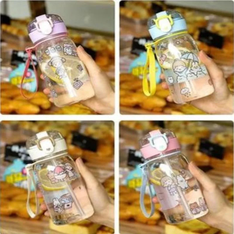 Garrafa de bichinho 500ml cores sortidas desenhos variados