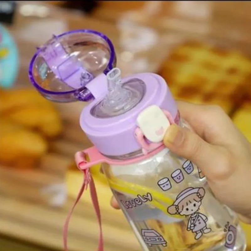 Garrafa de bichinho 500ml cores sortidas desenhos variados